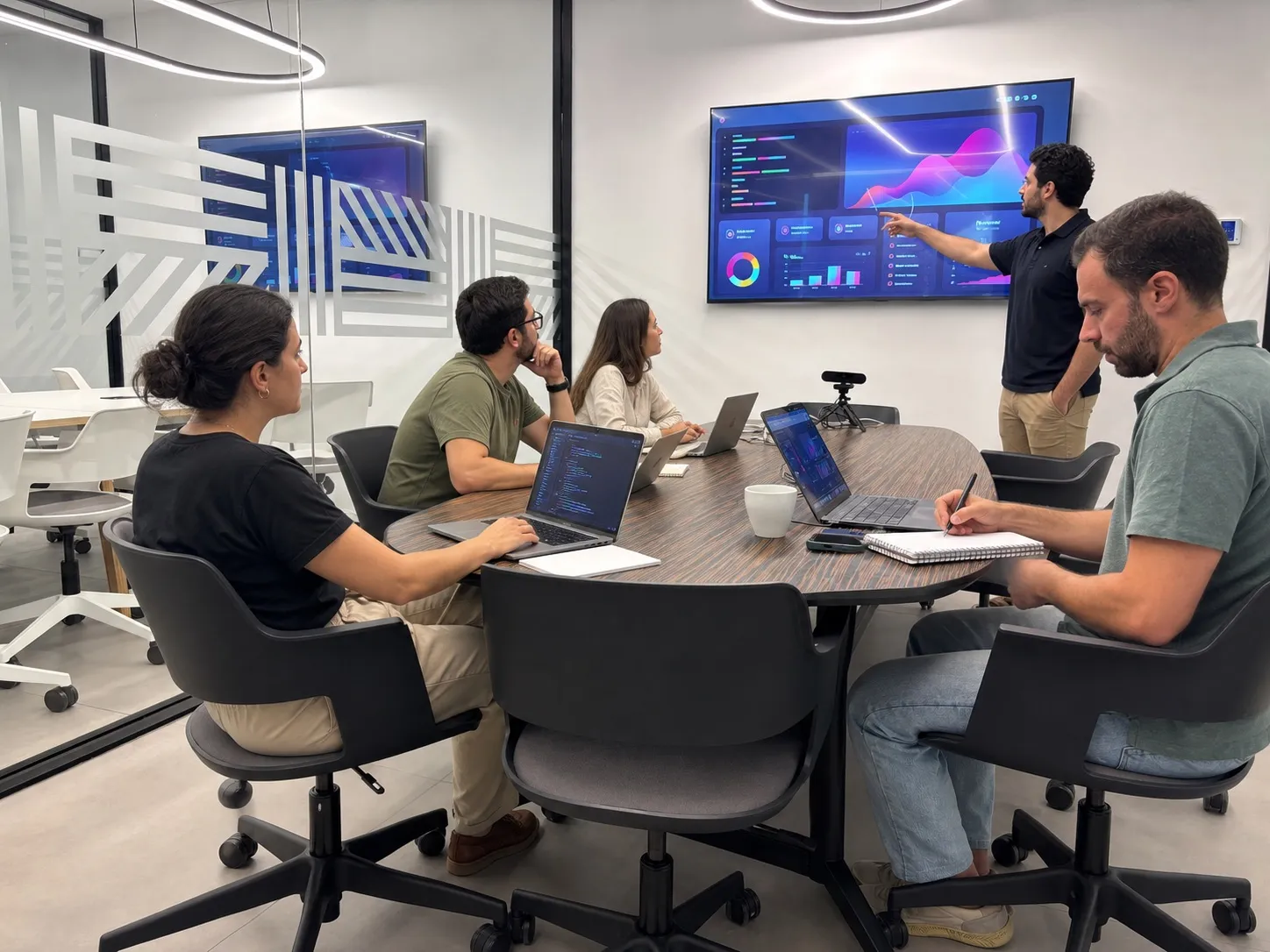 Equipo WAT analizando un dashboard