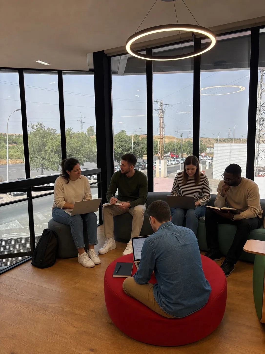 Equipo de WAT en la zona de estar