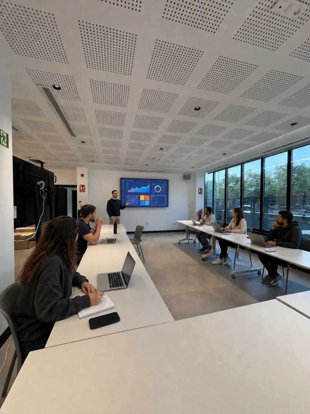 Aula WAT durante una sesión práctica